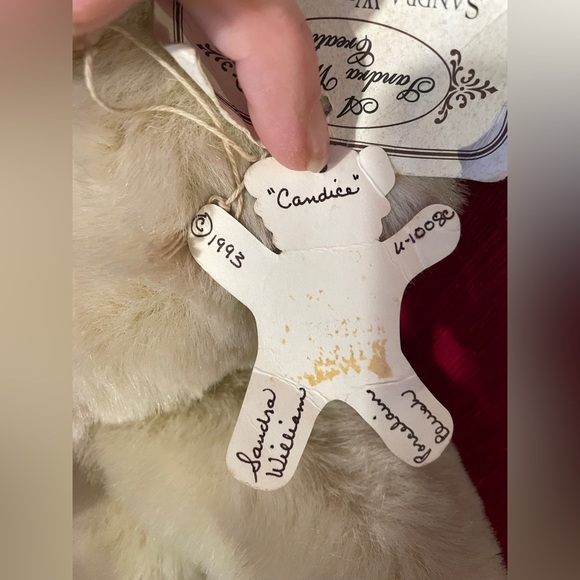 Vintage Rare Sandra William Creation Porcelain Plush “Teddy Bear”, 1992, Candice - Picture 4 of 12